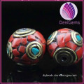 wholesale handmade gold buddhism space copper beads